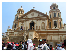 Quiapo church ...where thousands of Filipinos are devoted to its patron saint, the Black Nazarene