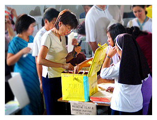 a good citizen exercising her right of suffrage